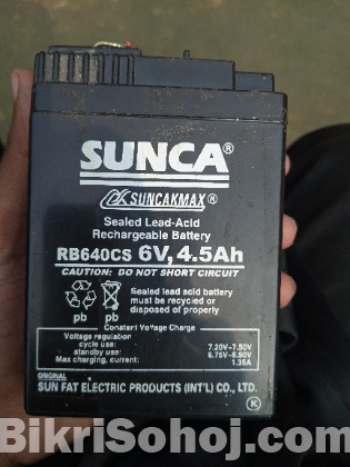 6V SUNCA Battery